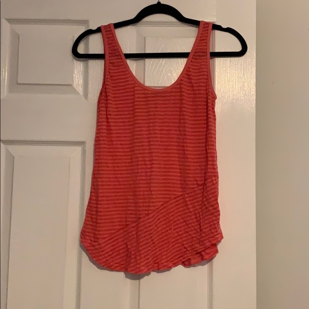 Velvet pink striped tanktop